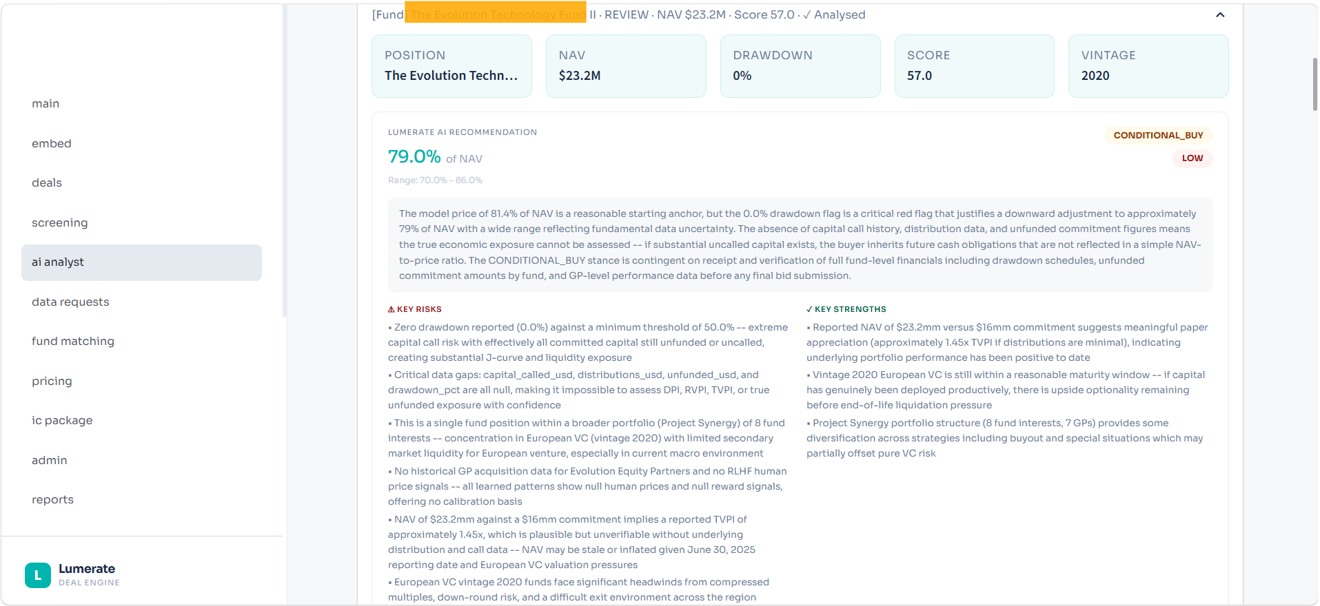 AI Analyst — Price Recommendation